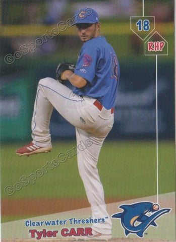 2019 Clearwater Threshers Tyler Carr