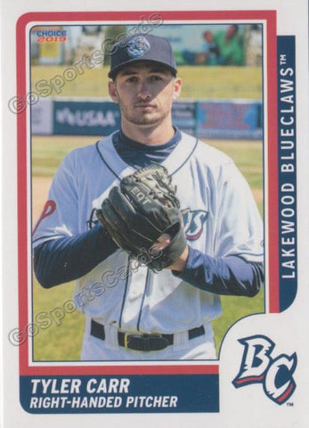 2019 Lakewood BlueClaws Tyler Carr