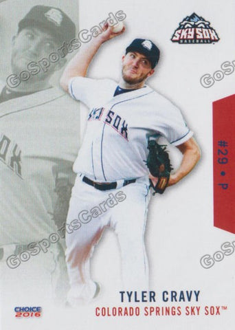 2016 Colorado Springs Sky Sox Tyler Cravy