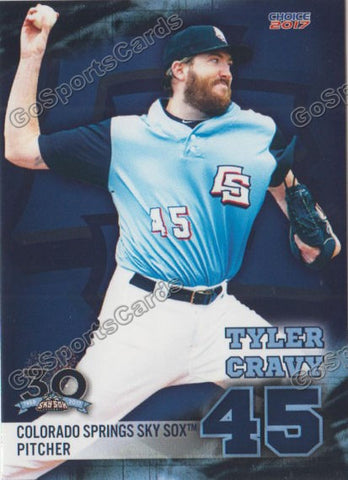 2017 Colorado Springs Sky Sox Tyler Cravy