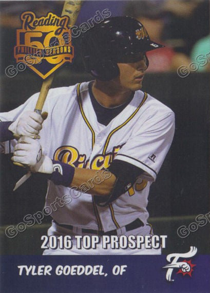 2016 Reading Fightin Phils Top Prospect 25 Tyler Goeddel