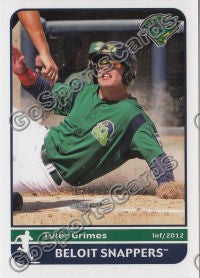 2012 Beloit Snappers Tyler Grimes