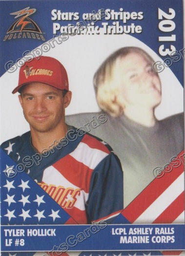 2013 Salem Keizer Volcanoes Stars and Stripes SGA Tyler Hollick