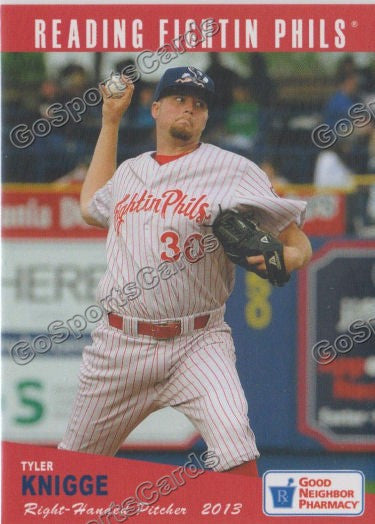2013 Reading Fightins Phils Updated SGA 2nd Tyler Knigge