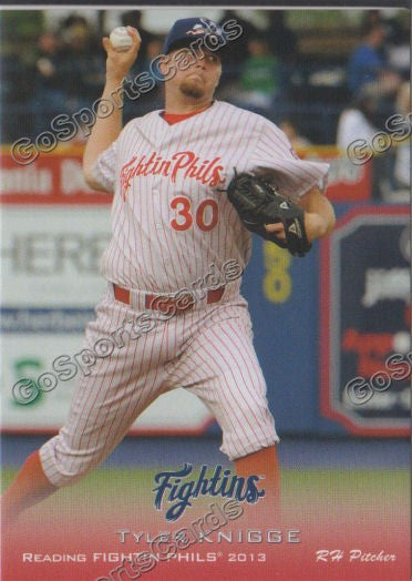 2013 Reading Fightin Phils Phillies Tyler Knigge