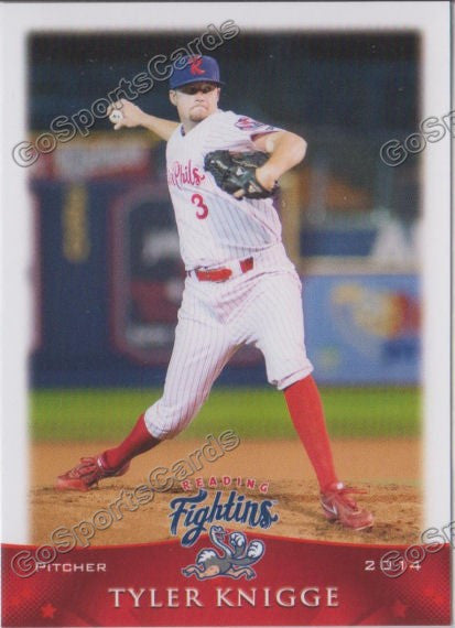 2014 Reading Fightin Phils Tyler Knigge