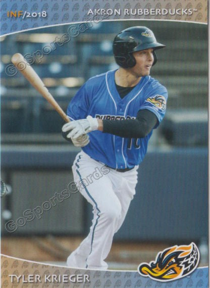 2018 Akron Rubber Ducks Tyler Krieger