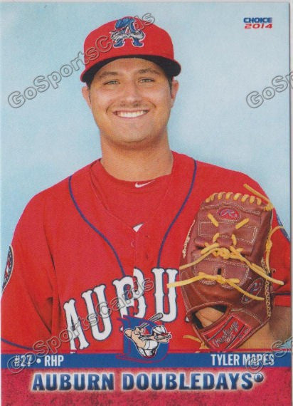 2014 Auburn Doubledays Tyler Mapes