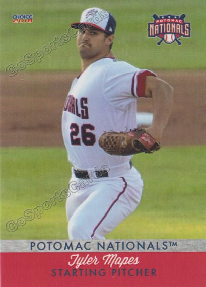 2018 Potomac Nationals Tyler Mapes