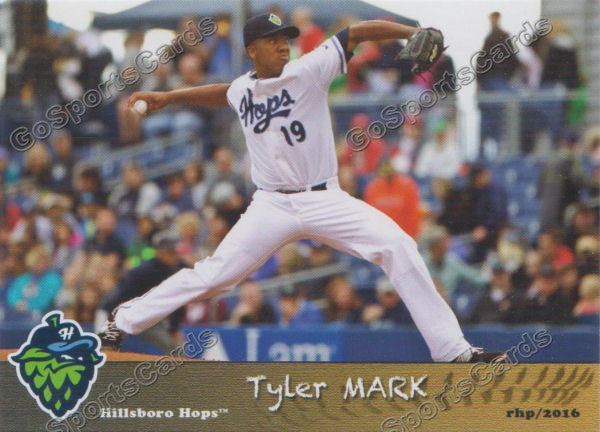 2016 Hillsboro Hops Tyler Mark
