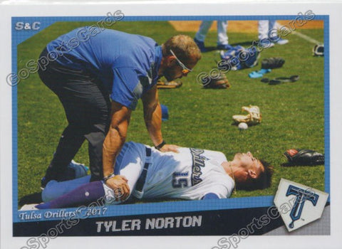 2017 Tulsa Drillers Tyler Norton