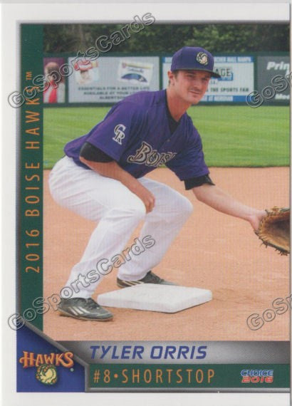 2016 Boise Hawks Tyler Orris