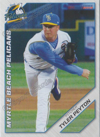 2019 Myrtle Beach Pelicans Tyler Peyton