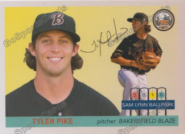 2016 Bakersfield Blaze Tyler Pike