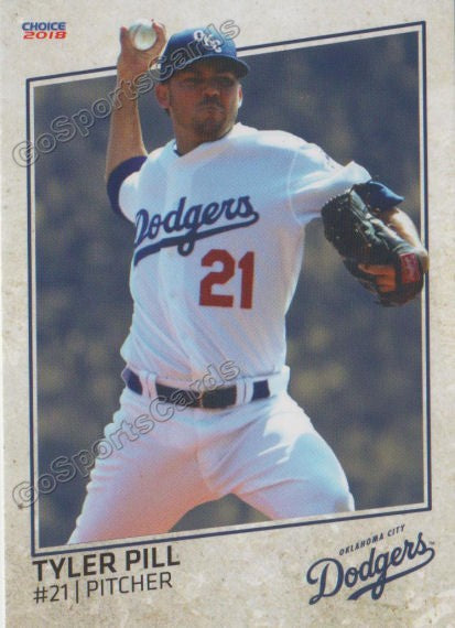 2018 Oklahoma City Dodgers Tyler Pill