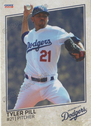 2018 Oklahoma City Dodgers Tyler Pill