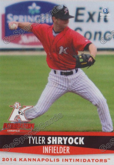 2014 Kannapolis Intimidators Tyler Shryock