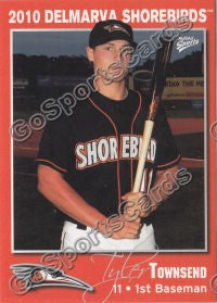 2010 Delmarva Shorebirds Tyler Townsend