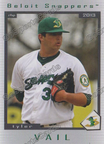 2013 Beloit Snappers Tyler Vail