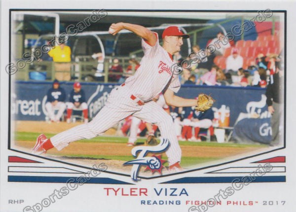 2017 Reading Fightin Phils Tyler Viza