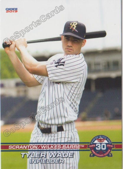 2019 Scranton Wilkes Barre RailRiders Tyler Wade – Go Sports Cards