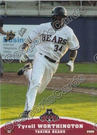2009 Yakima Bears Tyrell Worthington