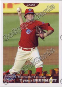 2008 Clearwater Threshers Tyson Brummett