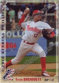 2010 Reading Phillies Tyson Brummett