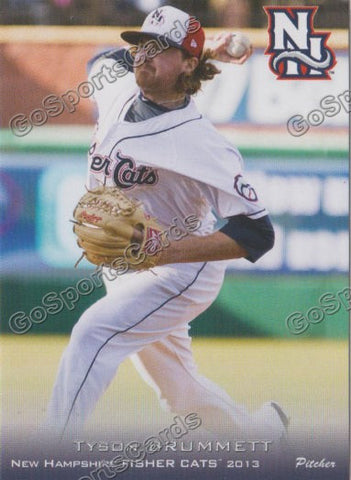 2013 New Hampshire Fisher Cats Tyson Brummett