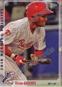 2010 Reading Phillies Tyson Gillies