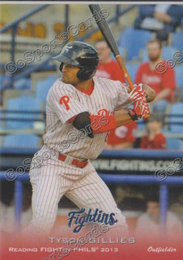 2013 Reading Fightin Phils Phillies Tyson Gillies
