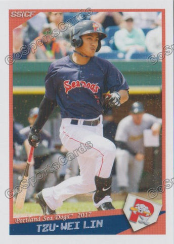 2017 Portland Sea Dogs Tzu Wein Lin