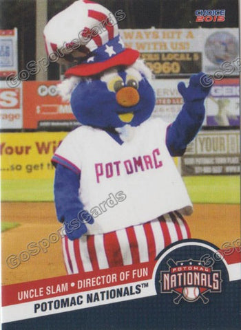 2015 Potomac Nationals Uncle Slam Mascot