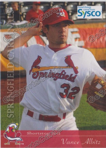 2012 Springfield Cardinals SGA Vance Albitz