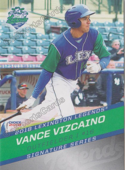 2018 Lexington Legends Vance Vizcaino