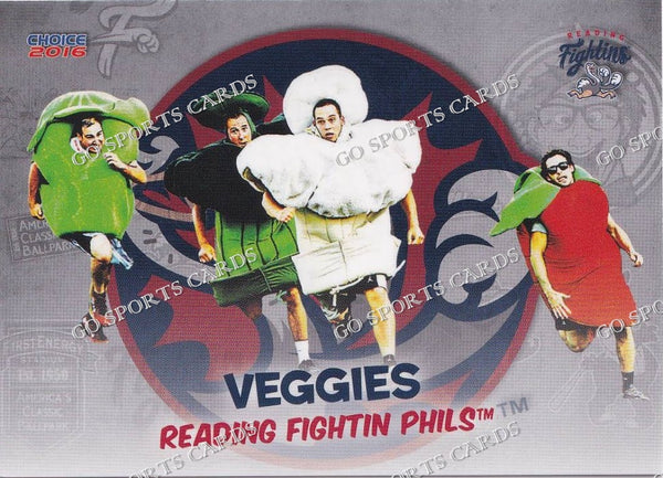 2016 Reading Fightin Phils Mascot Racing Veggies