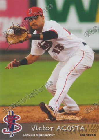 2016 Lowell Spinners Victor Acosta