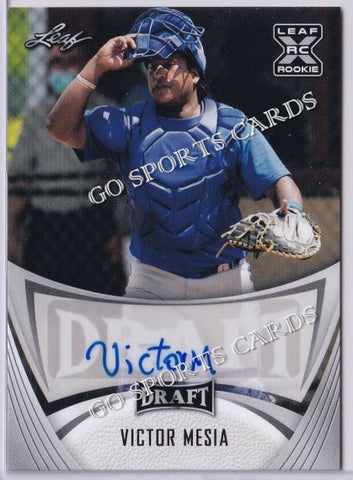 2021 Leaf Draft BA-VM1 Victor Mesia XRC Autograph