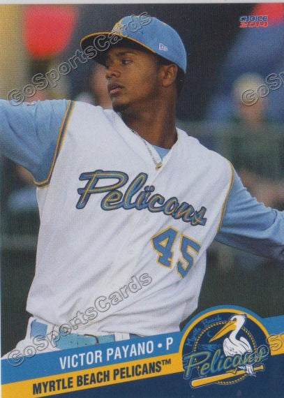 2014 Myrtle Beach Pelicans Victor Payano