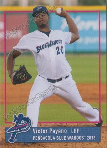 2018 Pensacola Blue Wahoos Victor Payano