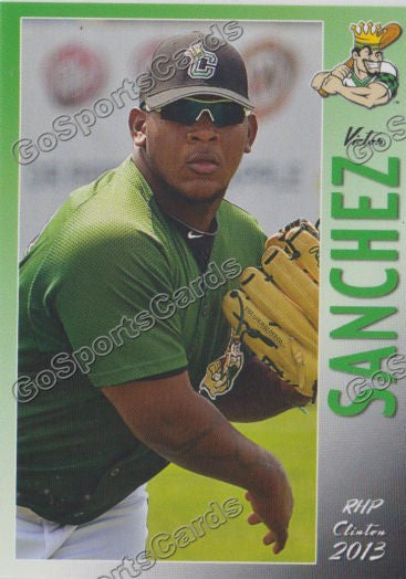 2013 Clinton Lumberkings Victor Sanchez