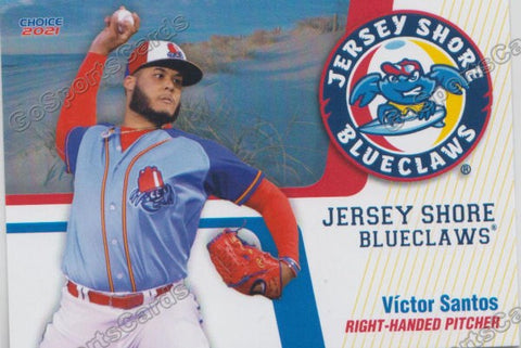 2021 Jersey Shore Blueclaws Victor Santos