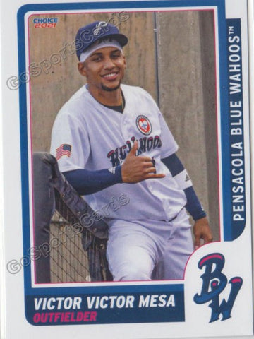 2021 Pensacola Blue Wahoos Victor Victor Mesa