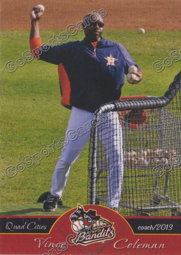 2013 Quad Cities River Bandits Vince Coleman
