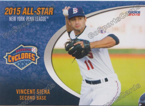 2015 New York Penn League All Star NYPL Vincent Vinny Siena