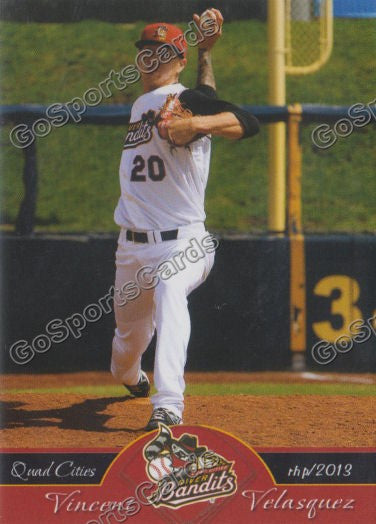 2013 Quad Cities River Bandits Vincent Velasquez