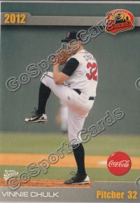 2012 Nashville Sounds Vinnie Chulk