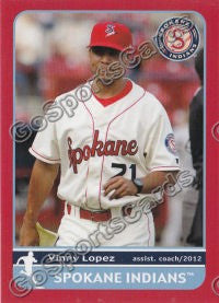 2012 Spokane Indians Vinny Lopez