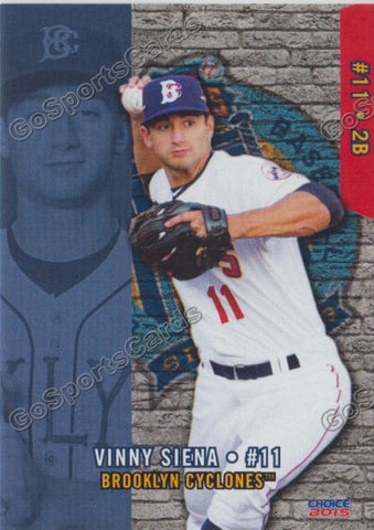 2015 Brooklyn Cyclones Vincent Vinny Siena