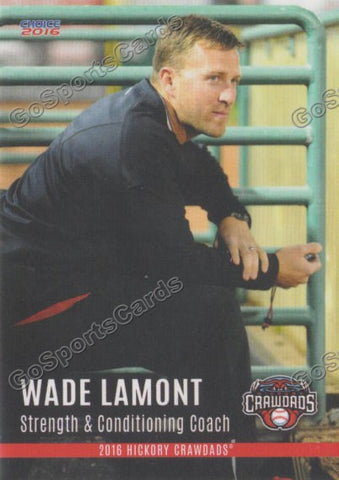2016 Hickory Crawdads 2nd Wade Lamont
